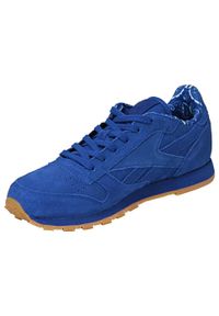 Buty do chodzenia dla dzieci Reebok Classic Leather Tdc. Kolor: niebieski. Materiał: skóra, syntetyk, tkanina, materiał. Model: Reebok Classic. Sport: turystyka piesza