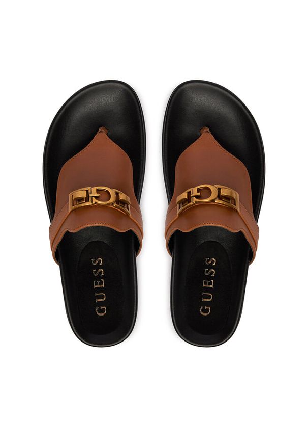 Japonki Guess. Kolor: brązowy