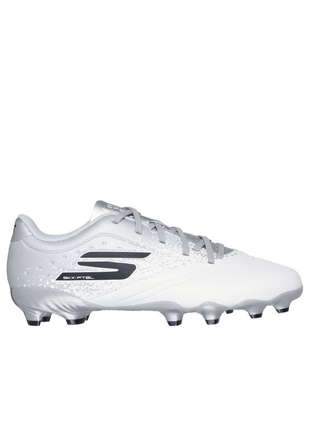 skechers - Dziecięce buty piłkarskie Skechers SKX 1.5 FG. Kolor: biały, szary, wielokolorowy. Model: Skechers Sport. Sport: piłka nożna