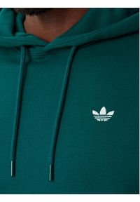 Adidas - adidas Bluza Trefoil Essentials KV9317 Zielony ciemny Regular Fit. Kolor: zielony. Materiał: bawełna #2