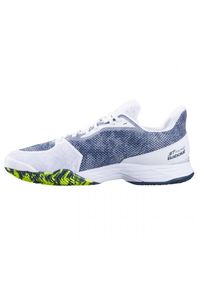 Buty tenisowe męskie Babolat Jet Tere clay men white/dark blue 44. Kolor: biały, wielokolorowy, szary. Sport: tenis