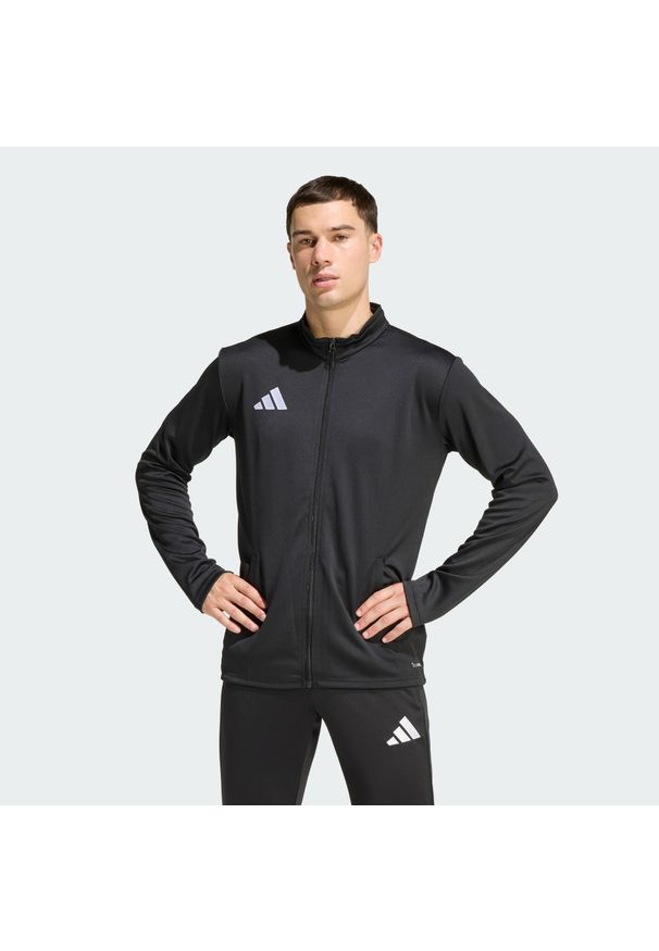 Adidas - Bluza dresowa Entrada26. Kolor: czarny, wielokolorowy, biały. Materiał: dresówka. Technologia: ClimaCool (Adidas). Sport: piłka nożna