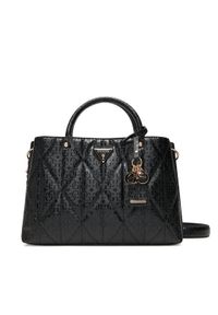 Guess Torebka Aldina HWGG96 63060 Czarny. Kolor: czarny. Materiał: skórzane