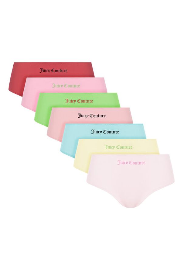 Juicy Couture Komplet 7 par fig klasycznych JCTBX225956 Kolorowy. Materiał: syntetyk. Wzór: kolorowy