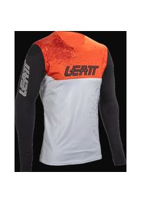LEATT - Bluza rowerowa Leatt Jersey MTB Gravity 5.0. Kolor: biały. Materiał: jersey