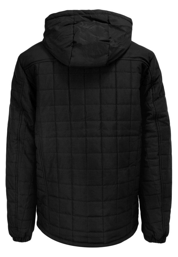 Pako Jeans - Kurtka Czarna Jesienno Zimowa z Kapturem, Delikatnie Ocieplana, Pikowana, Męska -PAKO JEANS. Typ kołnierza: kaptur. Kolor: czarny. Materiał: poliester, tkanina. Sezon: zima, jesień