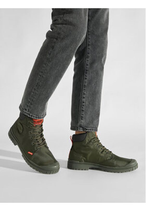 Palladium Trapery Pampa Sp20 Cuff Wp+ 76835-325-M Khaki. Kolor: brązowy. Materiał: materiał
