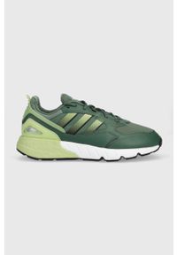 adidas Originals sneakersy ZX 1K Boost 2.0 kolor zielony. Nosek buta: okrągły. Zapięcie: sznurówki. Kolor: zielony. Materiał: materiał. Model: Adidas ZX #1