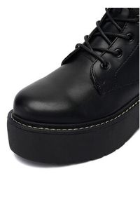 DeeZee Trzewiki 12663-1 -BLACK PU Czarny. Kolor: czarny. Materiał: syntetyk, materiał #3