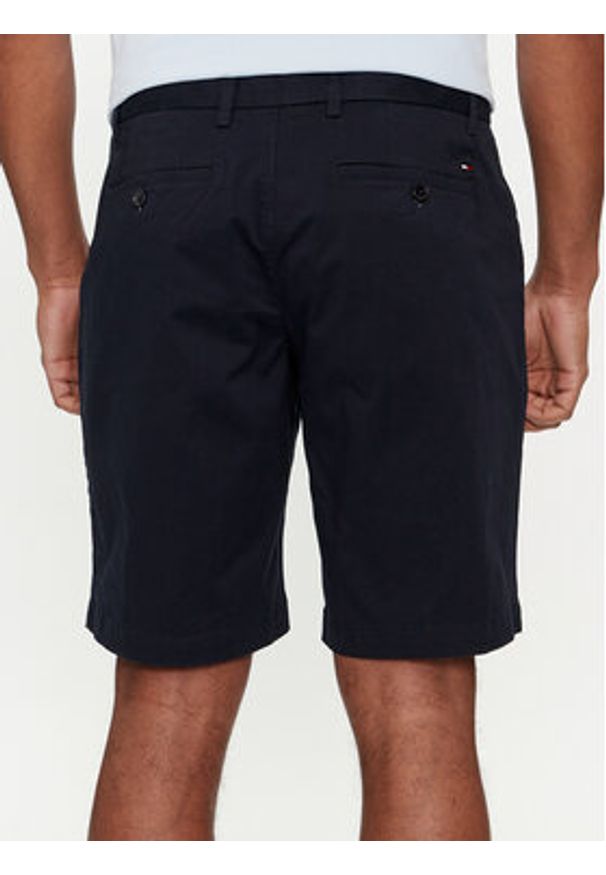 TOMMY HILFIGER - Tommy Hilfiger Szorty materiałowe Harlem MW0MW23568 Granatowy Regular Fit. Kolor: niebieski. Materiał: bawełna