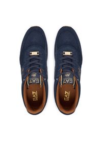 EA7 Emporio Armani Sneakersy 7X000648 AF17465 MZ566 Granatowy. Kolor: niebieski. Materiał: skóra #4