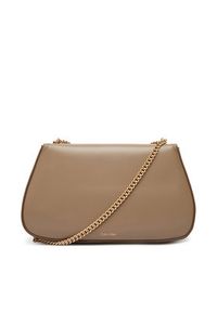 Calvin Klein Torebka Ck Convertible Chain Medium Bag LV04F3171G Beżowy. Kolor: beżowy. Materiał: skórzane #3