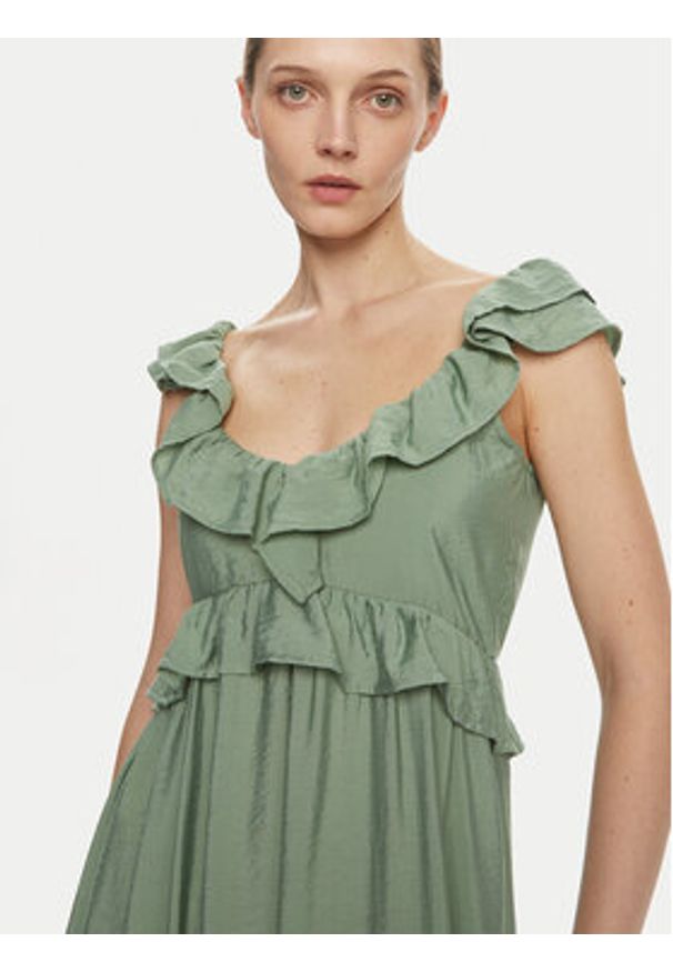 Vero Moda Sukienka letnia Josie 10303761 Zielony Regular Fit. Kolor: zielony. Materiał: wiskoza. Sezon: lato