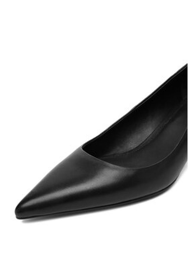 Gino Rossi - GINO ROSSI Czółenka EO-ELLA-V1569-05-2 Czarny. Kolor: czarny. Materiał: skóra