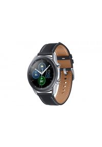SAMSUNG - Smartwatch Samsung Galaxy Watch 3 45mm srebrny (R840). Rodzaj zegarka: smartwatch. Kolor: srebrny. Materiał: materiał, skóra. Styl: elegancki, casual, klasyczny, militarny #1