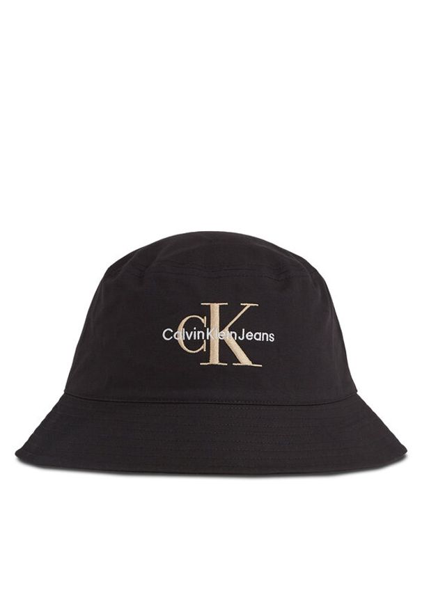 Calvin Klein Jeans Kapelusz Monogram Bucket Hat K50K510788 Czarny. Kolor: czarny. Materiał: materiał