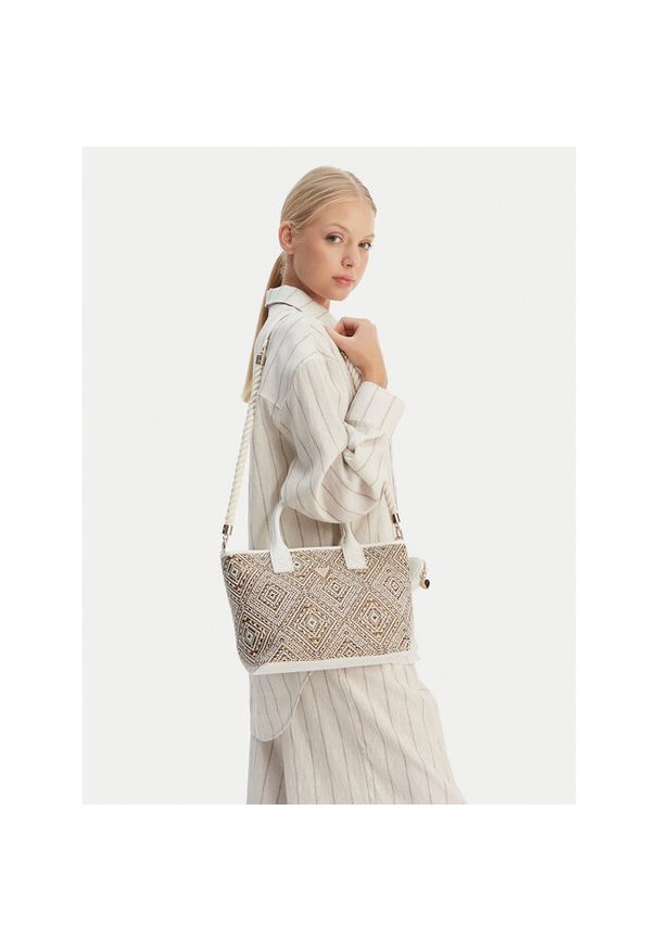 Torebka Guess. Kolor: beżowy