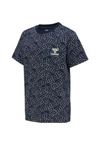 Koszulka dla dzieci Hummel Cooper. Typ kołnierza: polo. Kolor: fioletowy. Materiał: jersey