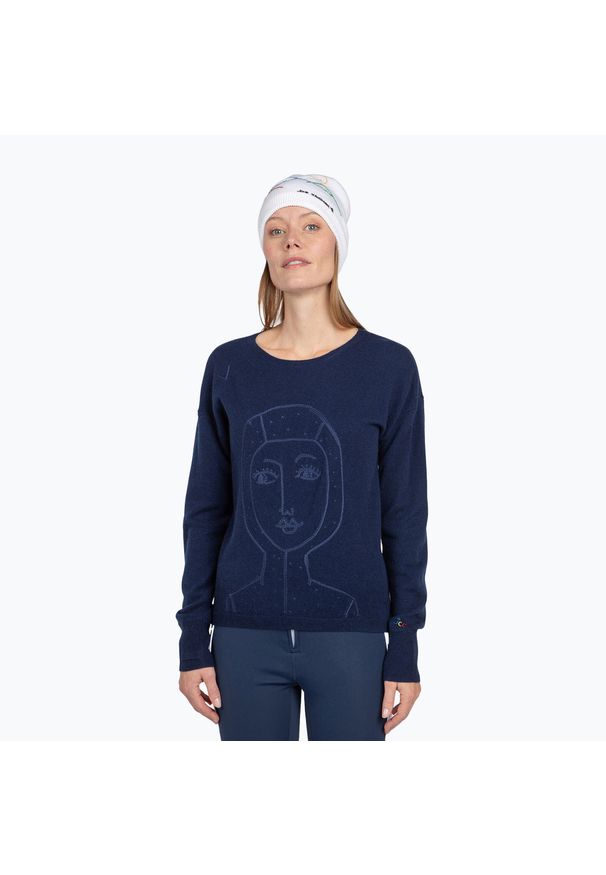 Sweter damski Rossignol Jcc Lina Pull. Kolor: niebieski. Sport: turystyka piesza