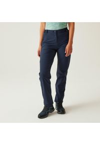 Regatta - Damskie spodnie podróżne Light Packaway. Kolor: niebieski. Materiał: tkanina. Sezon: lato. Sport: turystyka piesza #1