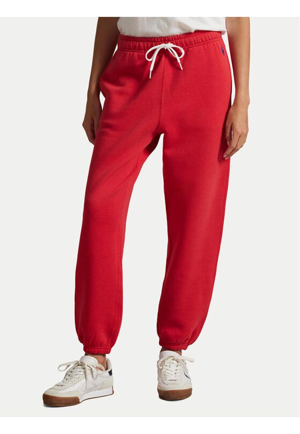 Polo Ralph Lauren Spodnie dresowe 211971700007 Czerwony Tapered Fit. Kolor: czerwony. Materiał: bawełna
