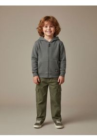 Sinsay - Bluza rozpinana z kapturem - szary. Typ kołnierza: kaptur. Kolor: szary #1