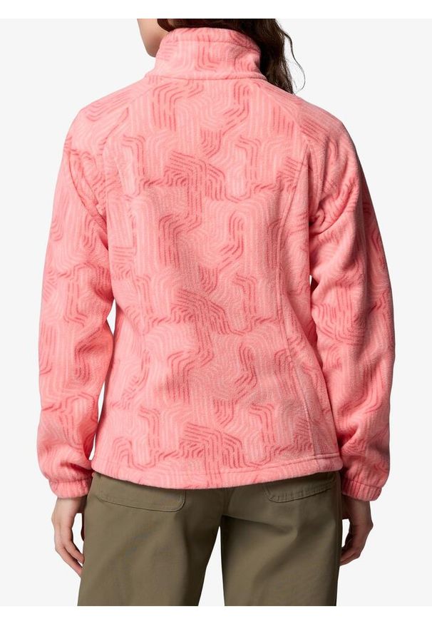 columbia - Bluza damska bez kaptura Columbia Benton Springs Printed Full Zip. Typ kołnierza: bez kaptura. Kolor: różowy. Styl: sportowy. Sport: turystyka piesza