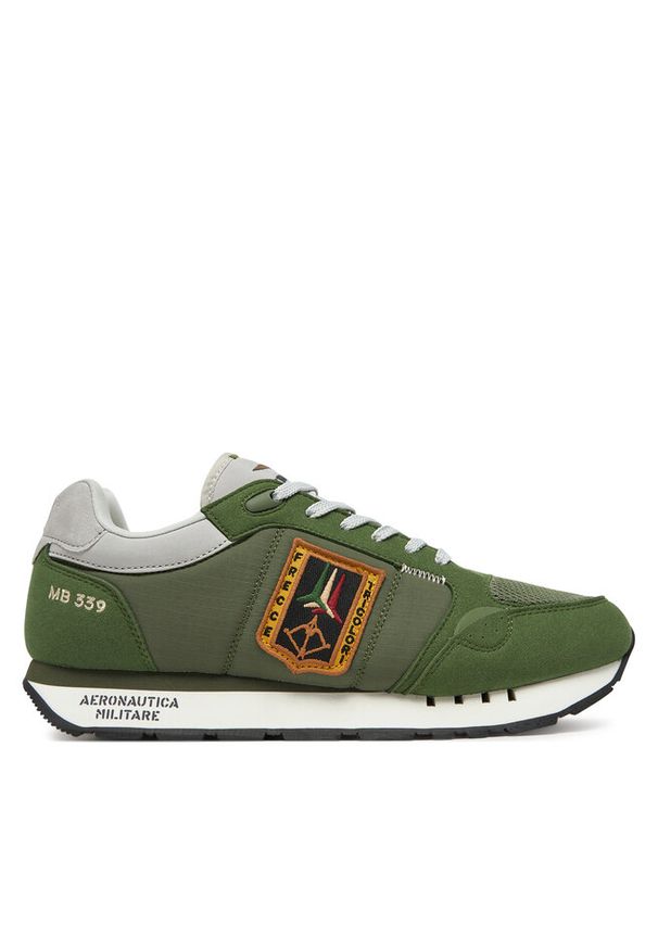 Sneakersy Aeronautica Militare. Kolor: zielony