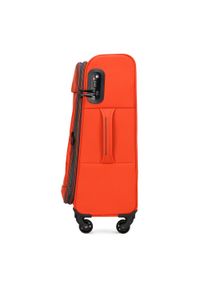 Wittchen - Średnia miękka walizka basic. Kolor: pomarańczowy. Materiał: poliester. Styl: klasyczny #4