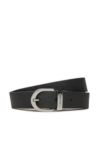 Calvin Klein Pasek Damski Round Reversible Belt Saffiano K60K611923 Écru. Materiał: skóra