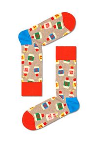 Happy-Socks - Happy Socks Skarpety wysokie unisex SPF01-3300 Kolorowy. Materiał: materiał, bawełna. Wzór: kolorowy #2
