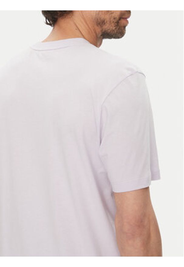 Hugo - HUGO T-Shirt Dulivio 50467556 Fioletowy Regular Fit. Kolor: fioletowy. Materiał: bawełna