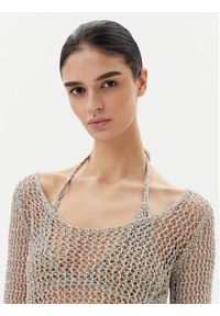 Pinko - PINKO Sweter Denali 104749 A2FB Szary Regular Fit. Kolor: szary. Materiał: syntetyk #5