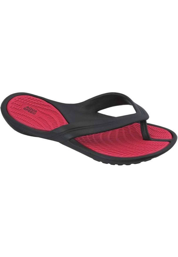 Aqua Speed - Klapki basenowe unisex Aqua-Speed Aruba. Kolor: czerwony, czarny, wielokolorowy
