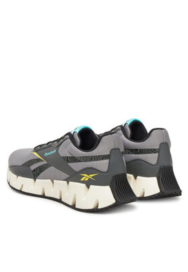 Reebok Buty do biegania ZIG DYNAMICA STR 100209976 Szary. Kolor: szary. Materiał: materiał