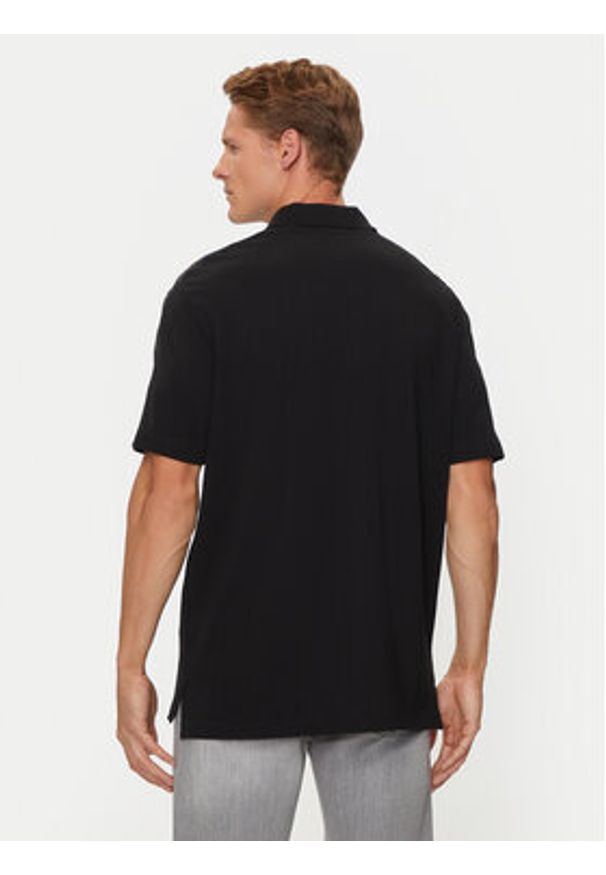 Armani Exchange Polo 6DZFLC ZJM5Z 1200 Czarny Regular Fit. Typ kołnierza: polo. Kolor: czarny. Materiał: bawełna