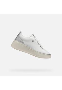Geox - Buty GEOX D SUNNETTY Biały. Kolor: biały, szary, wielokolorowy. Materiał: syntetyk, tkanina