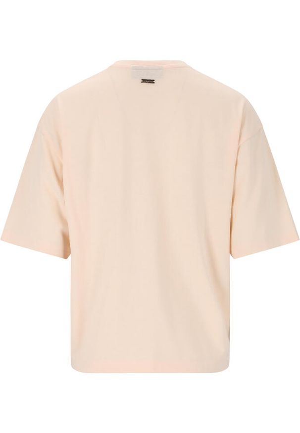Koszulka do jogi Athlecia London Oversized. Kolor: różowy. Materiał: poliester, bawełna. Sport: joga i pilates