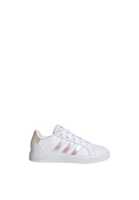 Adidas - Buty Grand Court Lifestyle Lace Tennis. Kolor: biały, wielokolorowy. Materiał: materiał