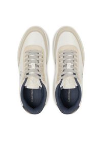 Calvin Klein Jeans Sneakersy Classic Cupsole In Tc YM0YM01194 Biały. Kolor: biały. Materiał: zamsz, skóra