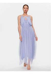 Rinascimento Sukienka wieczorowa CFC0019003002 Fioletowy Regular Fit. Kolor: fioletowy. Materiał: syntetyk. Styl: wizytowy
