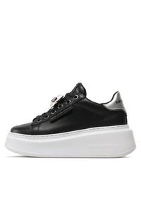 Karl Lagerfeld - KARL LAGERFELD Sneakersy KL63576K Czarny. Kolor: czarny. Materiał: skóra