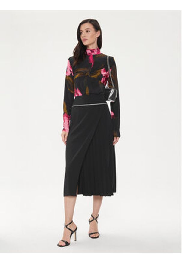 Rinascimento Spódnica midi CFC0118252003 Czarny Regular Fit. Kolor: czarny. Materiał: syntetyk