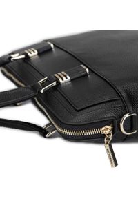 Wittchen - Damska torba na laptopa skórzana elegancka. Kolor: czarny. Materiał: skóra. Styl: elegancki #6