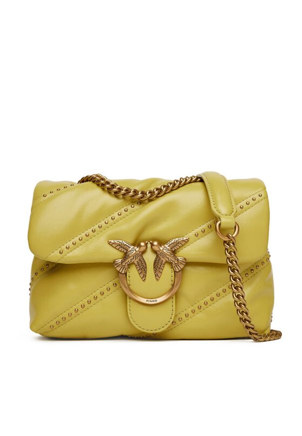 Pinko - PINKO Torebka Love Puff Mini Cl PE 25 PLTT 100039 A26T Zielony. Kolor: zielony. Materiał: skórzane