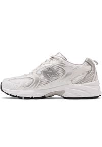 Buty unisex New Balance MR530EMA – białe. Okazja: na co dzień. Kolor: biały. Materiał: skóra, syntetyk, materiał. Szerokość cholewki: normalna. Sezon: lato #3