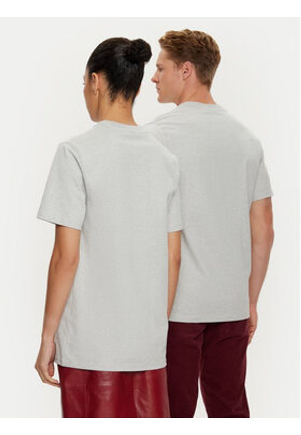 Hunter T-Shirt HARU0006242 Szary Regular Fit. Kolor: szary. Materiał: bawełna