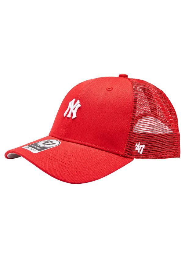 Czapka z daszkiem męska 47 Brand New York Yankees MVP Cap. Kolor: czerwony. Materiał: poliester, bawełna