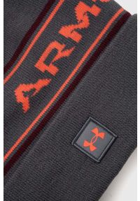 Under Armour czapka kolor szary z cienkiej dzianiny. Kolor: szary. Materiał: dzianina #3