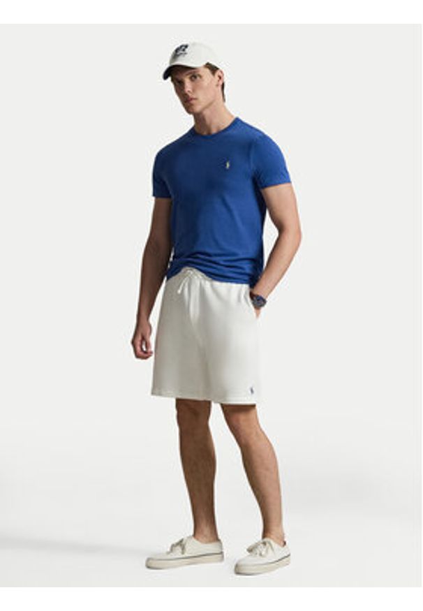 Polo Ralph Lauren T-Shirt 710671438537 Niebieski Custom Slim Fit. Typ kołnierza: polo. Kolor: niebieski. Materiał: bawełna
